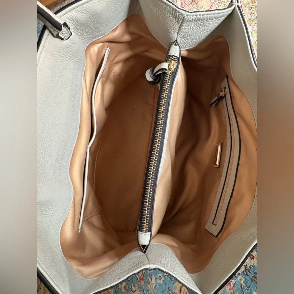 Coccinelle White Leather Satchel Bag